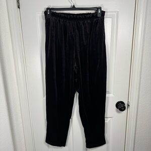 Jaclyn Smith Sport Black Velvet Pants